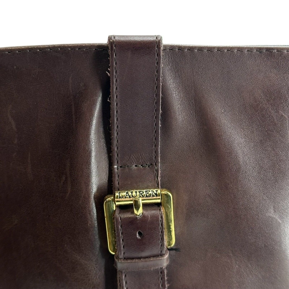 Lauren Ralph Lauren Women's Tall Riding Boots Size 6.5 B Brown Leather Monica - Picture 4 of 12